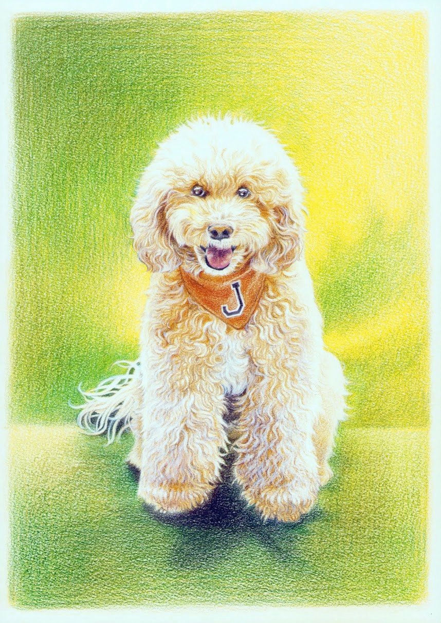 油絵風の肖像画
